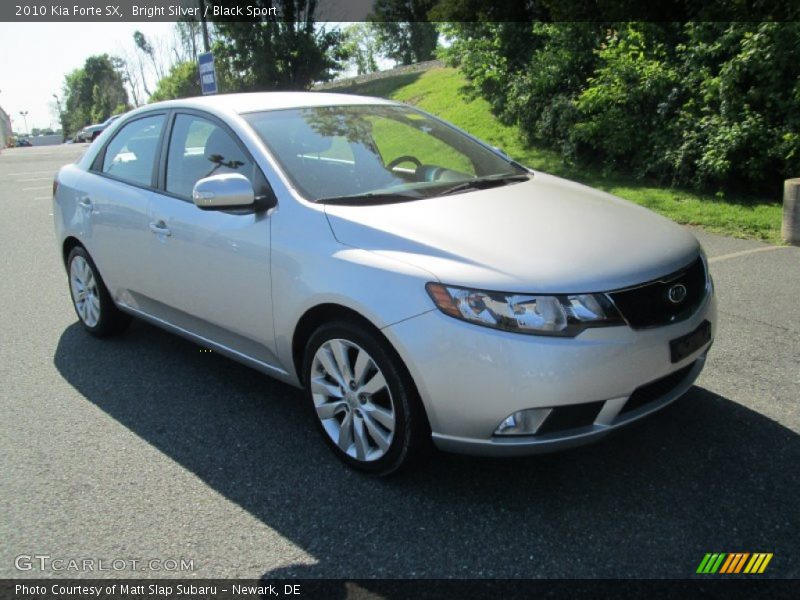 Bright Silver / Black Sport 2010 Kia Forte SX