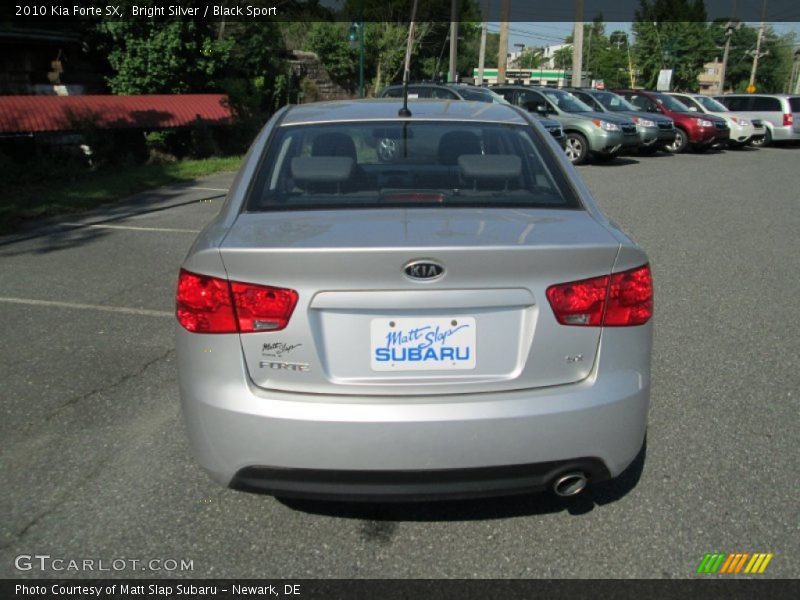 Bright Silver / Black Sport 2010 Kia Forte SX