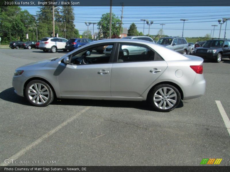 Bright Silver / Black Sport 2010 Kia Forte SX