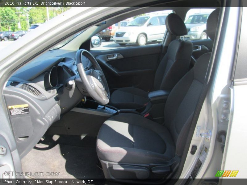 Bright Silver / Black Sport 2010 Kia Forte SX