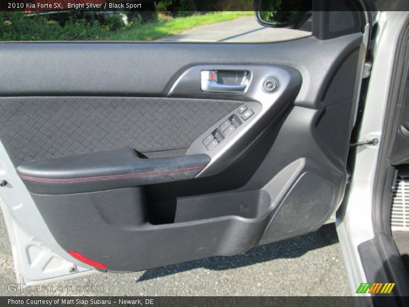 Bright Silver / Black Sport 2010 Kia Forte SX