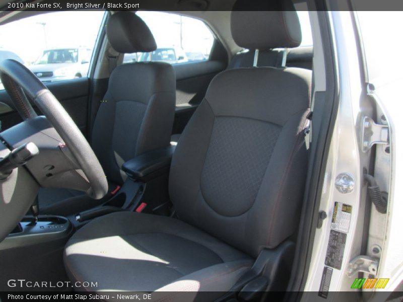 Bright Silver / Black Sport 2010 Kia Forte SX
