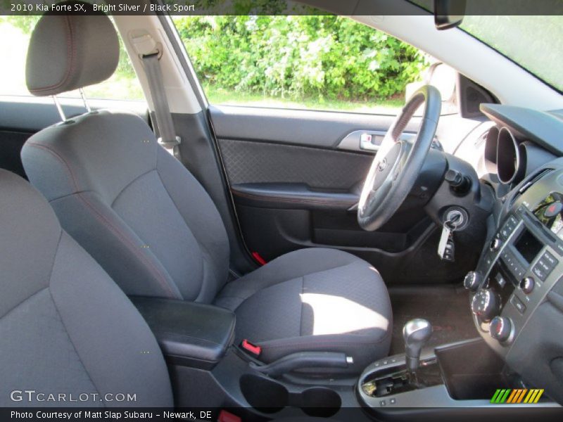 Bright Silver / Black Sport 2010 Kia Forte SX