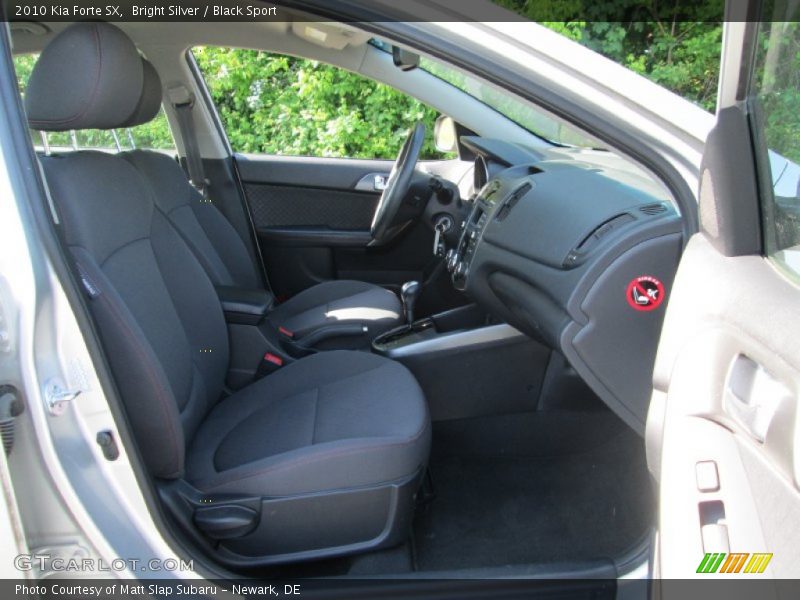 Bright Silver / Black Sport 2010 Kia Forte SX