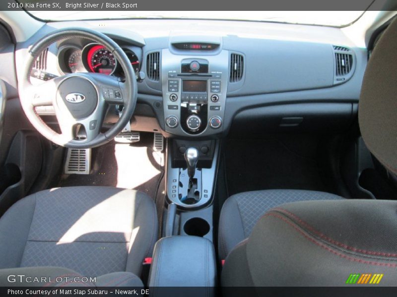 Bright Silver / Black Sport 2010 Kia Forte SX