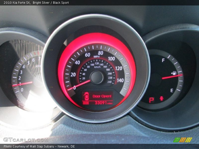 Bright Silver / Black Sport 2010 Kia Forte SX