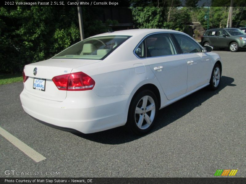 Candy White / Cornsilk Beige 2012 Volkswagen Passat 2.5L SE
