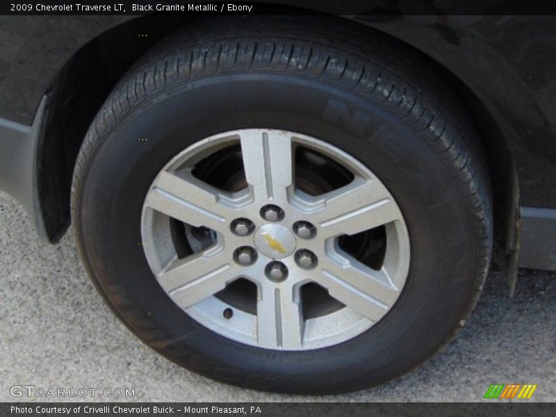 Black Granite Metallic / Ebony 2009 Chevrolet Traverse LT