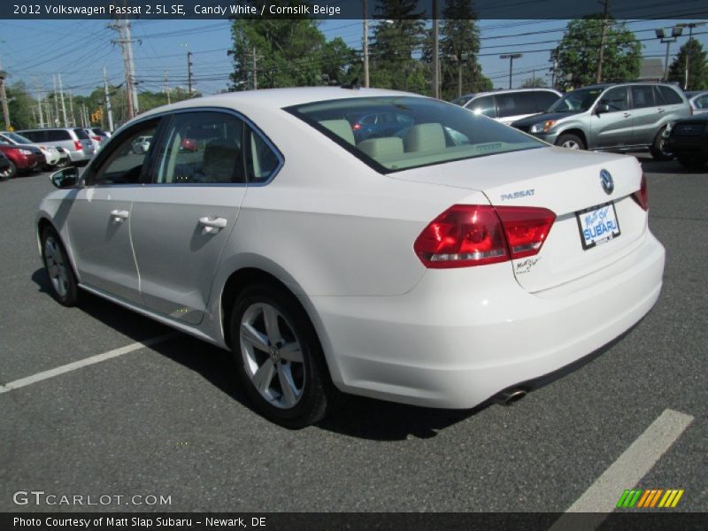 Candy White / Cornsilk Beige 2012 Volkswagen Passat 2.5L SE