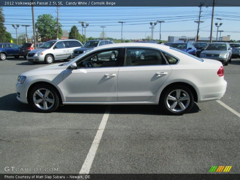 Candy White / Cornsilk Beige 2012 Volkswagen Passat 2.5L SE