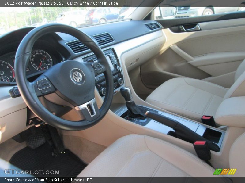 Candy White / Cornsilk Beige 2012 Volkswagen Passat 2.5L SE
