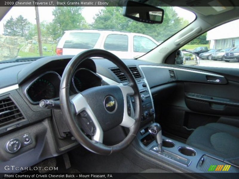 Black Granite Metallic / Ebony 2009 Chevrolet Traverse LT