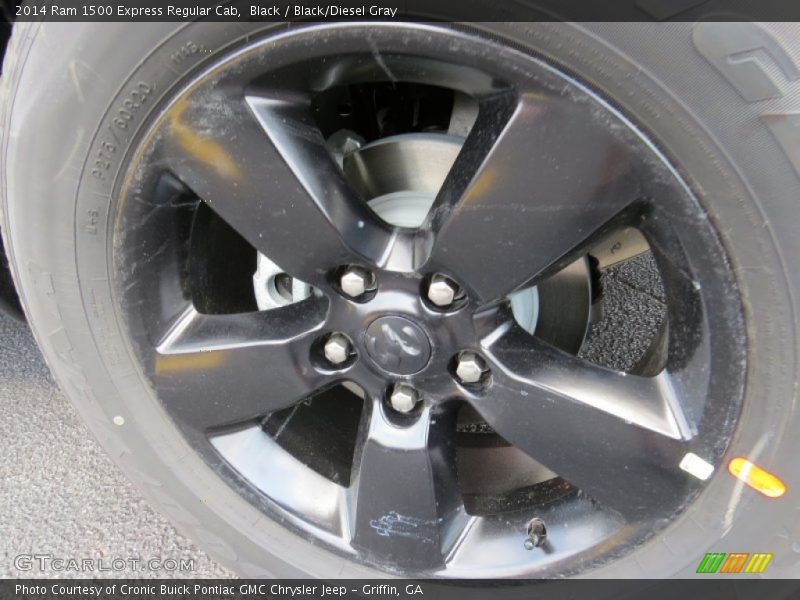 Black / Black/Diesel Gray 2014 Ram 1500 Express Regular Cab