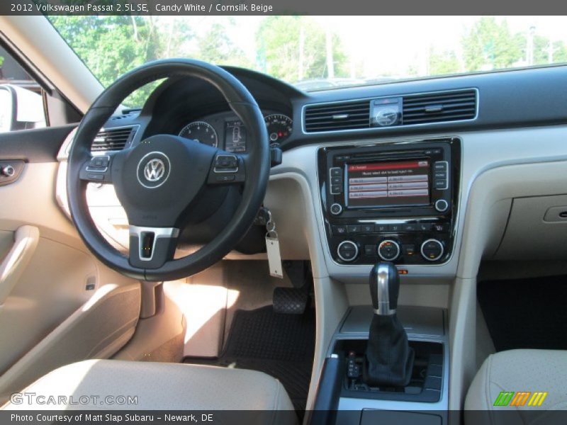 Candy White / Cornsilk Beige 2012 Volkswagen Passat 2.5L SE