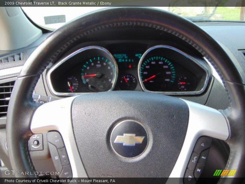 Black Granite Metallic / Ebony 2009 Chevrolet Traverse LT