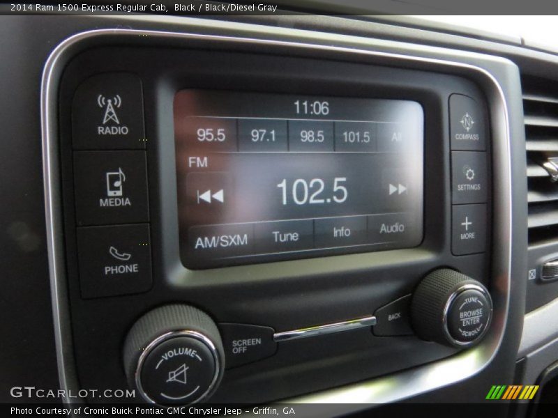 Black / Black/Diesel Gray 2014 Ram 1500 Express Regular Cab