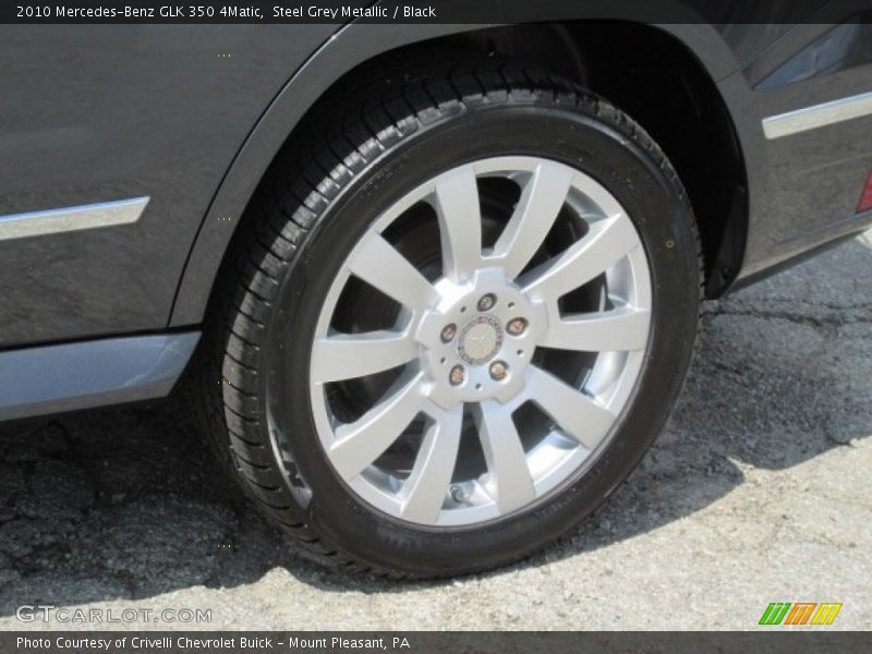 Steel Grey Metallic / Black 2010 Mercedes-Benz GLK 350 4Matic