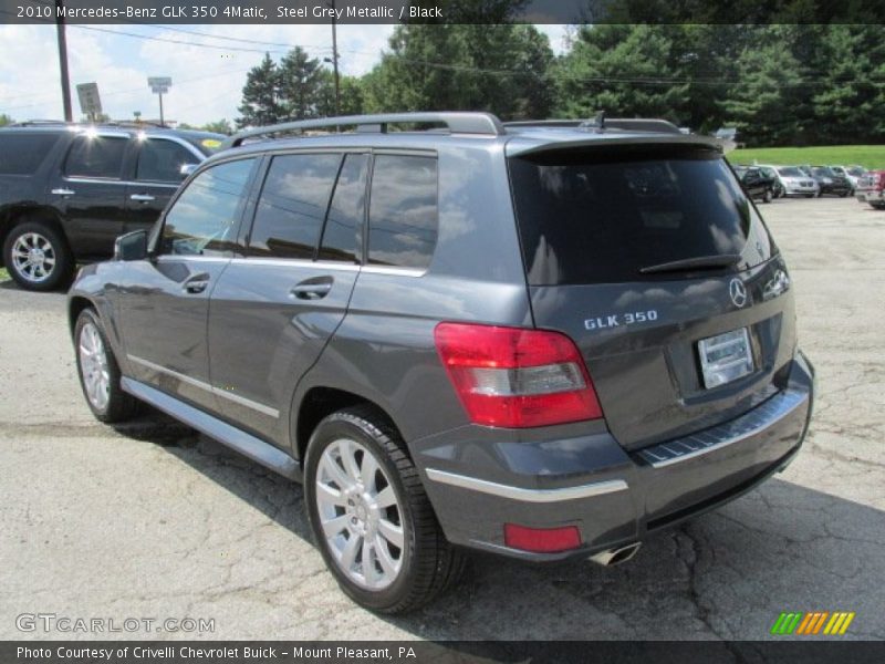 Steel Grey Metallic / Black 2010 Mercedes-Benz GLK 350 4Matic