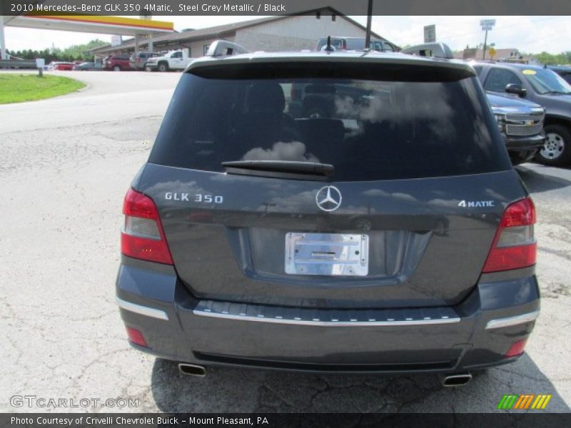 Steel Grey Metallic / Black 2010 Mercedes-Benz GLK 350 4Matic