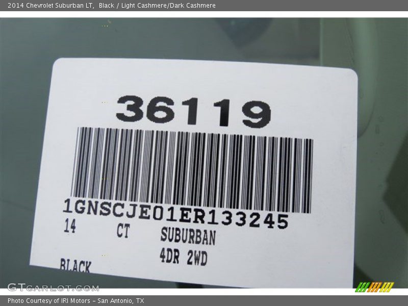 Black / Light Cashmere/Dark Cashmere 2014 Chevrolet Suburban LT