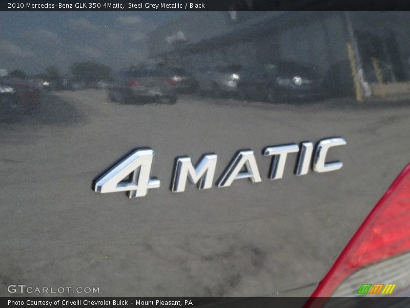 Steel Grey Metallic / Black 2010 Mercedes-Benz GLK 350 4Matic