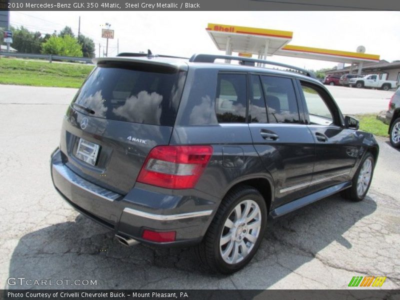 Steel Grey Metallic / Black 2010 Mercedes-Benz GLK 350 4Matic