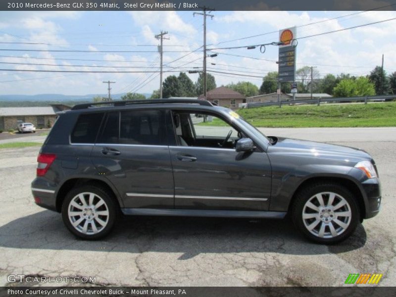 Steel Grey Metallic / Black 2010 Mercedes-Benz GLK 350 4Matic