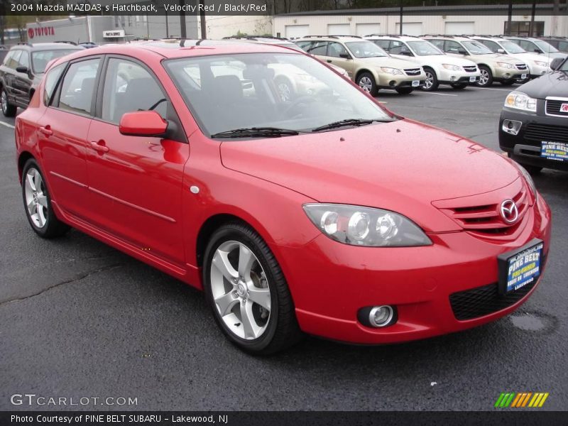 Velocity Red / Black/Red 2004 Mazda MAZDA3 s Hatchback