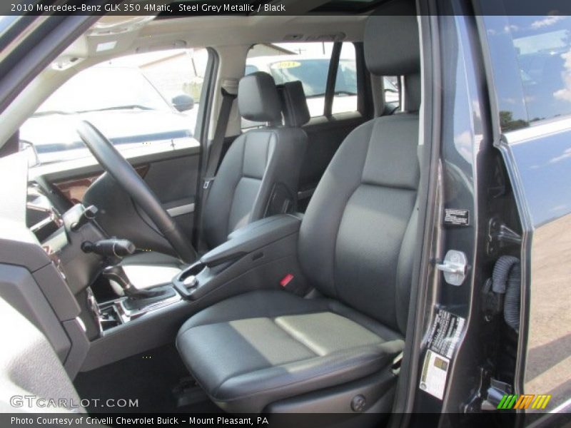 Steel Grey Metallic / Black 2010 Mercedes-Benz GLK 350 4Matic