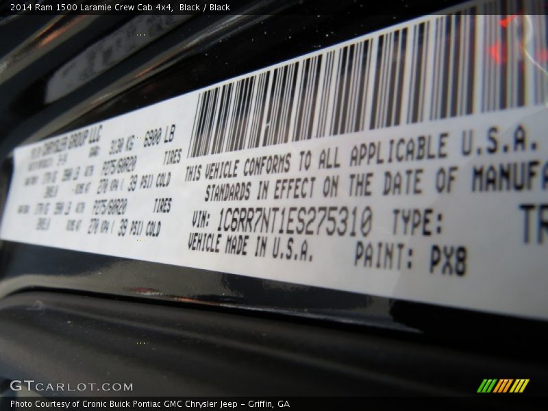 Black / Black 2014 Ram 1500 Laramie Crew Cab 4x4