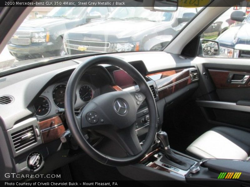 Steel Grey Metallic / Black 2010 Mercedes-Benz GLK 350 4Matic