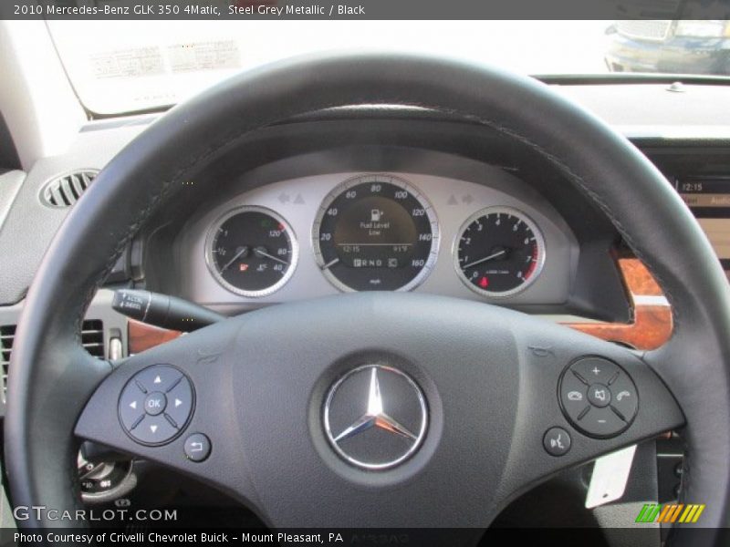 Steel Grey Metallic / Black 2010 Mercedes-Benz GLK 350 4Matic