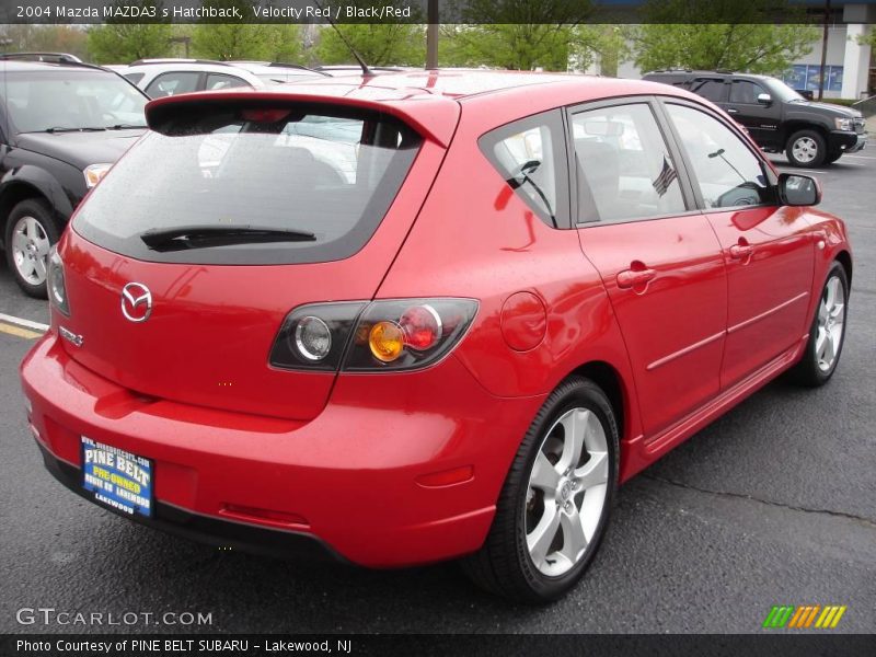 Velocity Red / Black/Red 2004 Mazda MAZDA3 s Hatchback