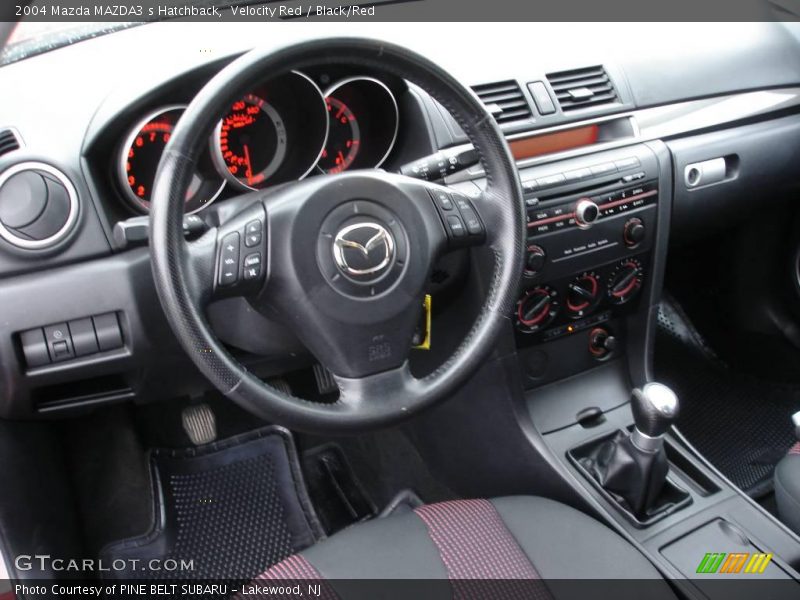 Velocity Red / Black/Red 2004 Mazda MAZDA3 s Hatchback