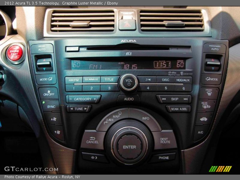 Graphite Luster Metallic / Ebony 2012 Acura TL 3.5 Technology