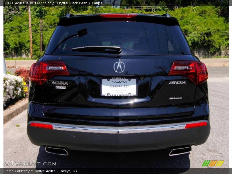 Crystal Black Pearl / Taupe 2011 Acura MDX Technology