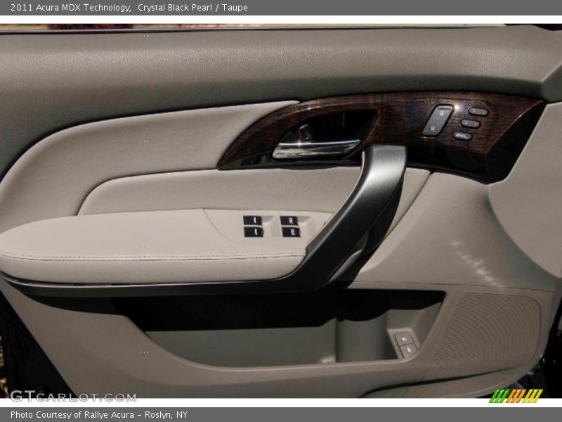 Crystal Black Pearl / Taupe 2011 Acura MDX Technology