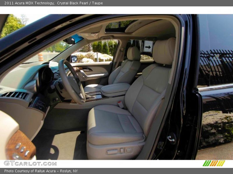 Crystal Black Pearl / Taupe 2011 Acura MDX Technology