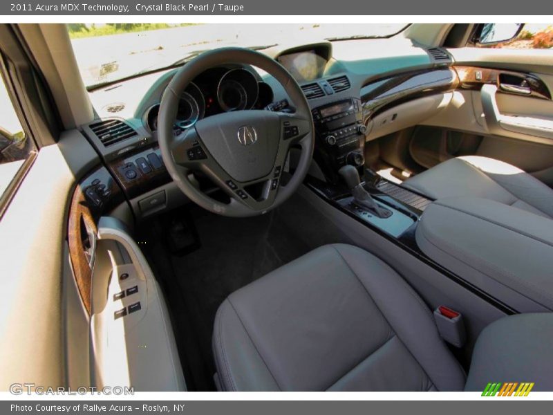 Crystal Black Pearl / Taupe 2011 Acura MDX Technology