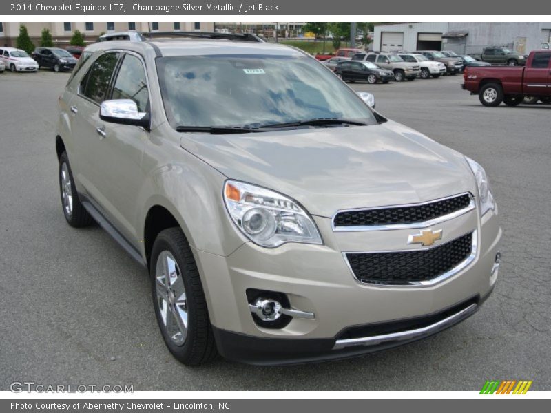Champagne Silver Metallic / Jet Black 2014 Chevrolet Equinox LTZ