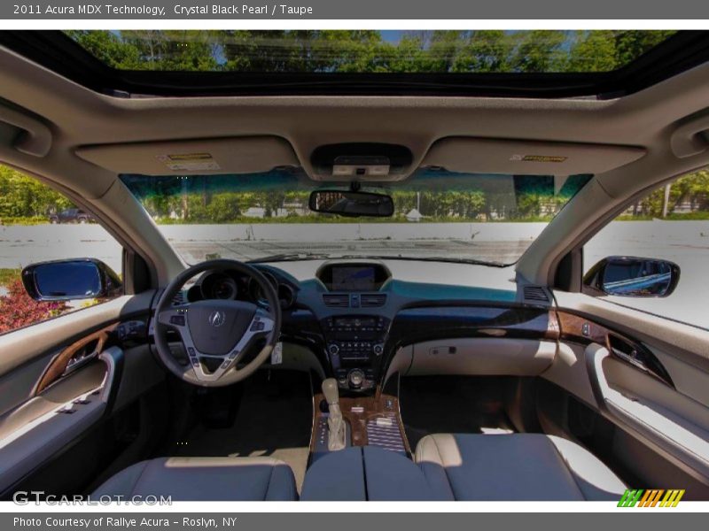 Crystal Black Pearl / Taupe 2011 Acura MDX Technology