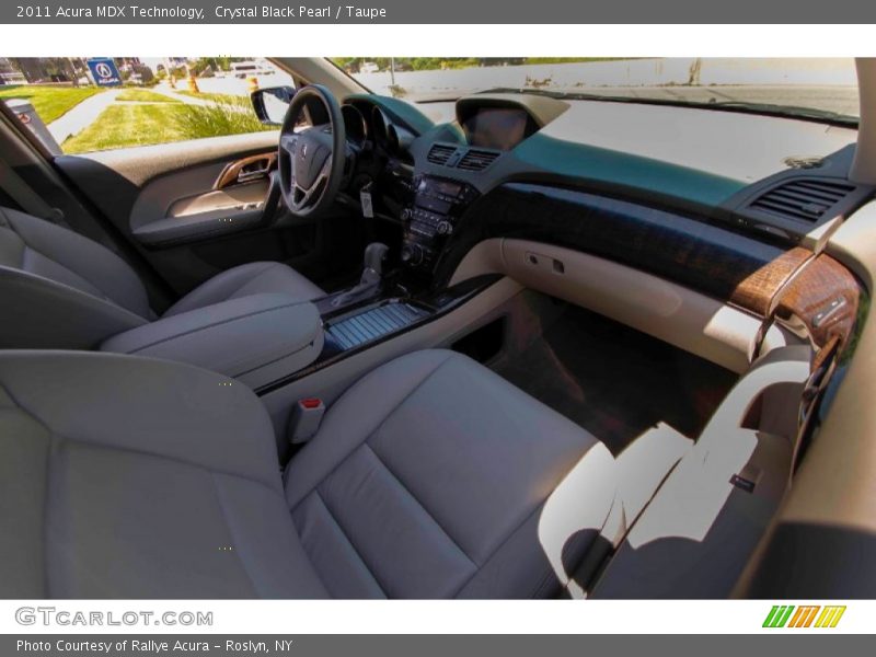 Crystal Black Pearl / Taupe 2011 Acura MDX Technology