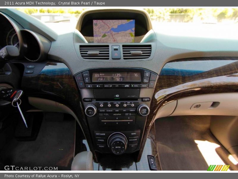 Crystal Black Pearl / Taupe 2011 Acura MDX Technology
