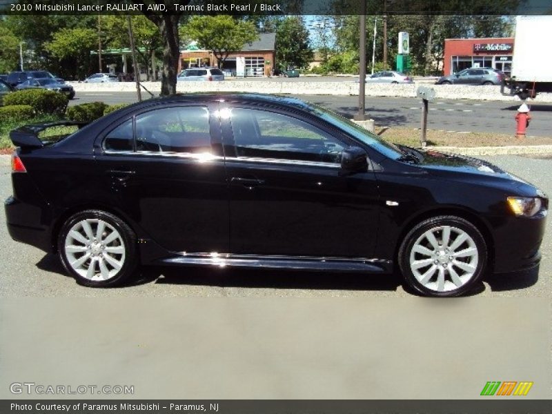 Tarmac Black Pearl / Black 2010 Mitsubishi Lancer RALLIART AWD