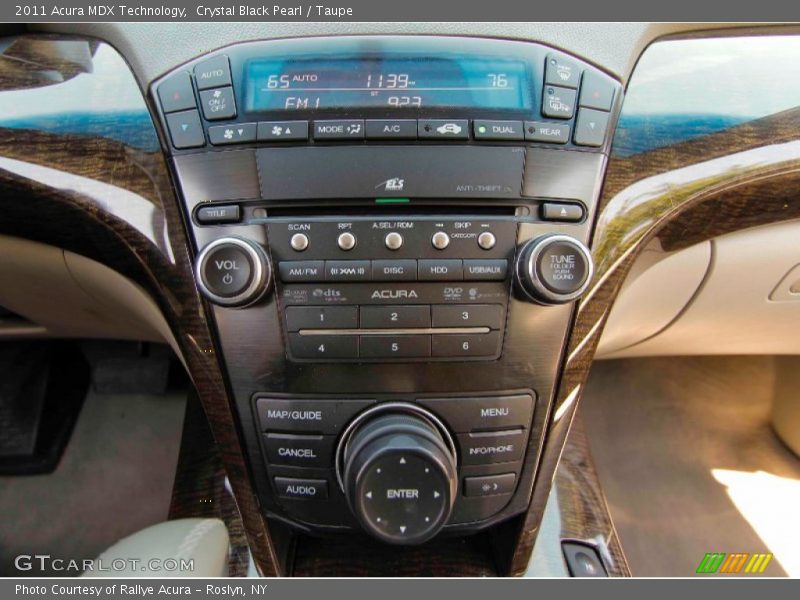 Crystal Black Pearl / Taupe 2011 Acura MDX Technology