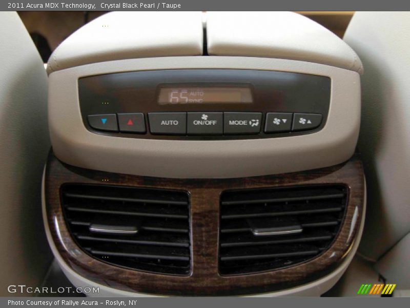 Crystal Black Pearl / Taupe 2011 Acura MDX Technology