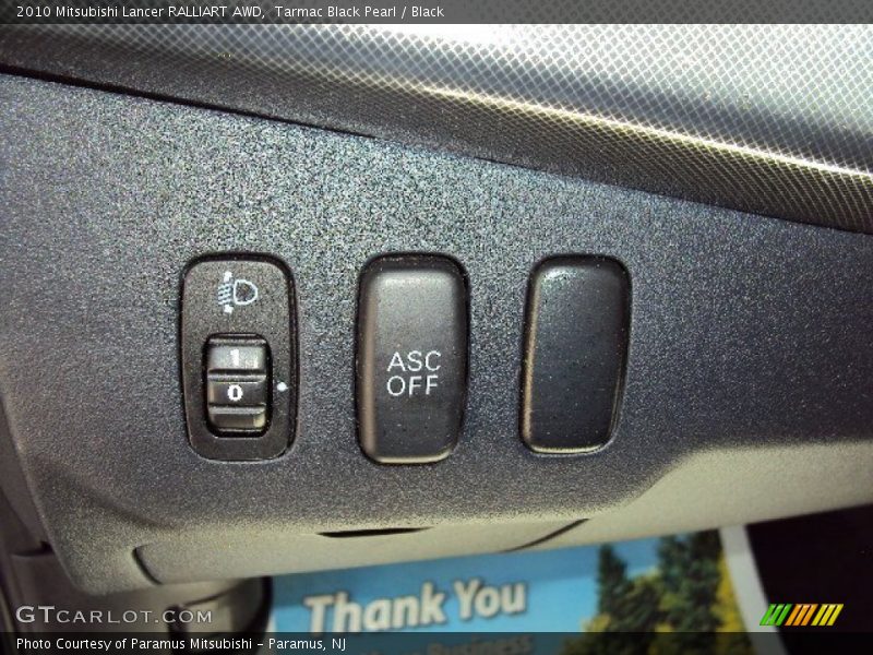 Tarmac Black Pearl / Black 2010 Mitsubishi Lancer RALLIART AWD