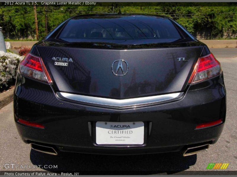 Graphite Luster Metallic / Ebony 2012 Acura TL 3.5