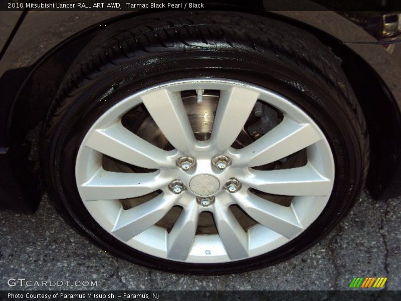 Tarmac Black Pearl / Black 2010 Mitsubishi Lancer RALLIART AWD