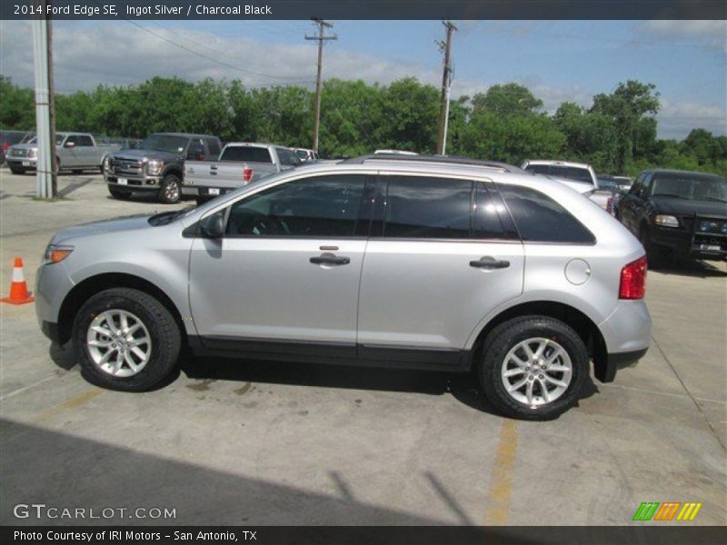 Ingot Silver / Charcoal Black 2014 Ford Edge SE